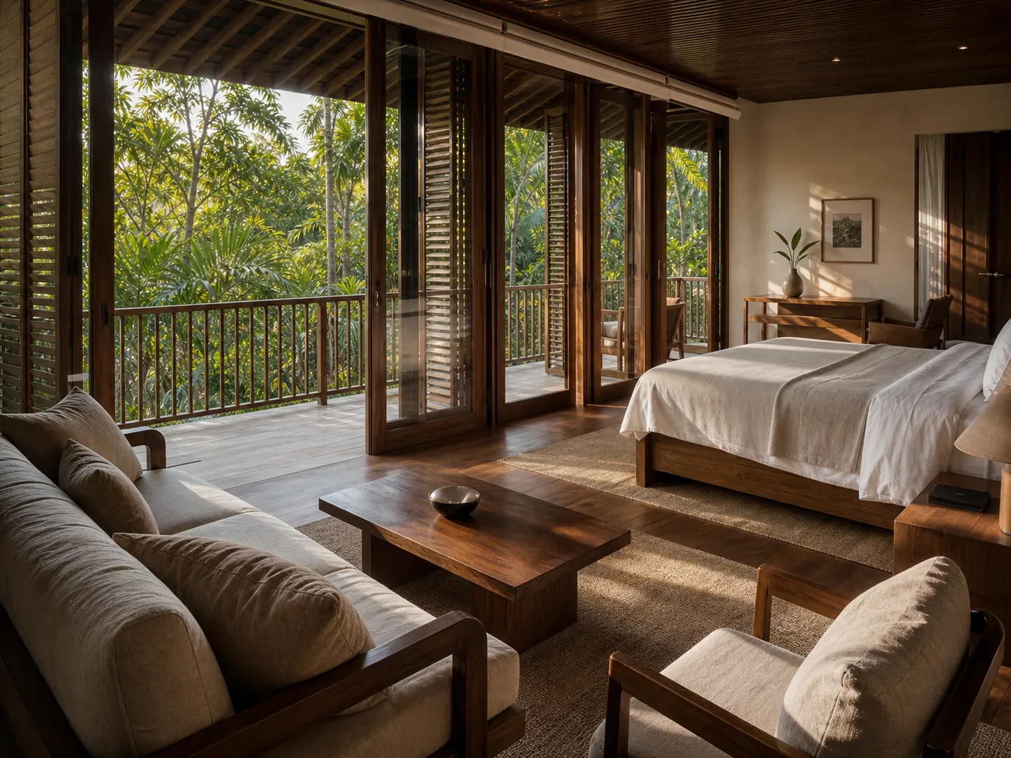 Canopy Suite overlooking the tropical garden
