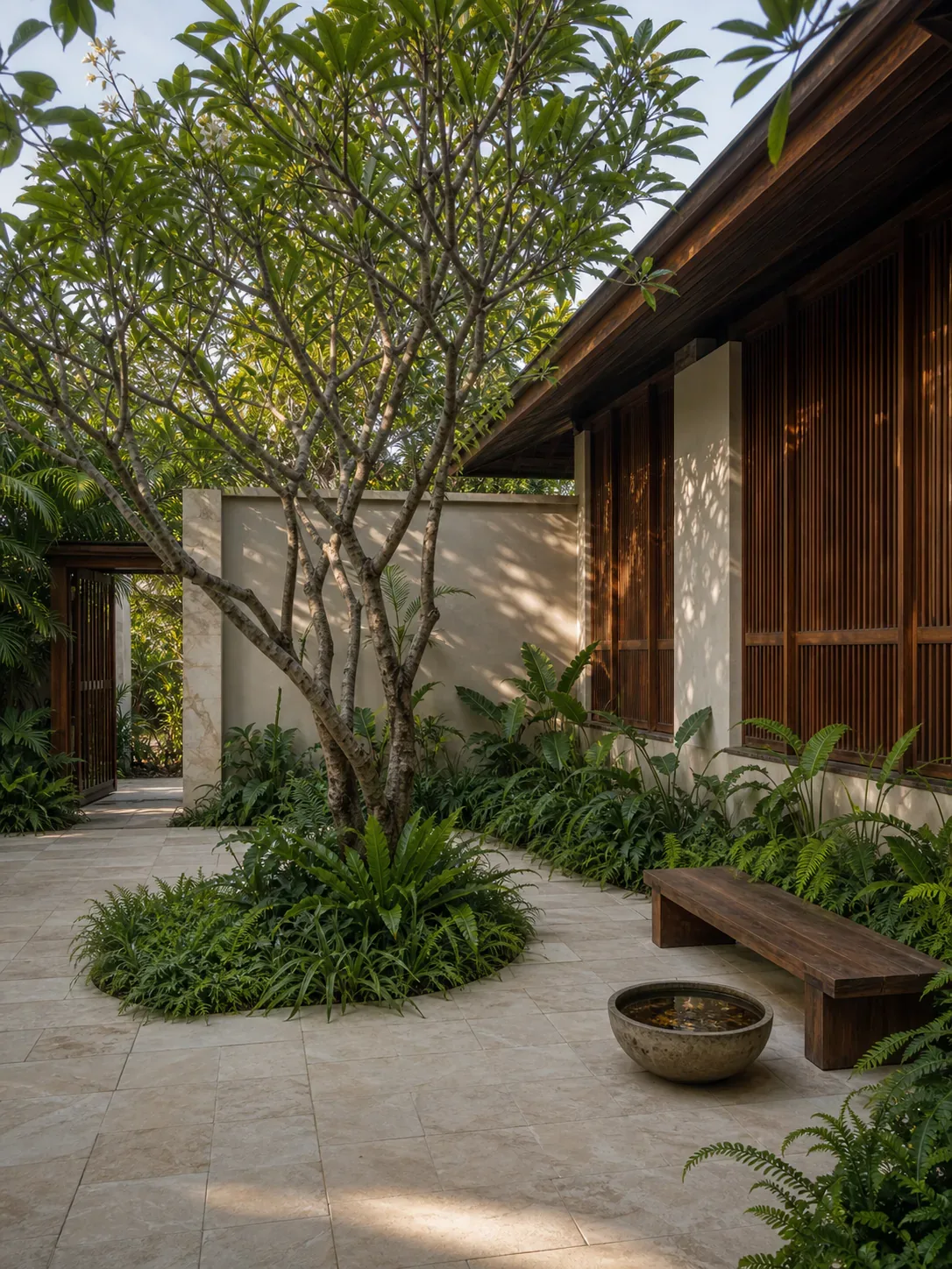 Stone courtyard